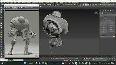 3ds Max Tutorial, 3d Robot Modeling (Part-2) #autodesk #3dsmax