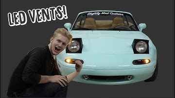 MIATA LED TURN SIGNAL INTAKE VENTS!!
