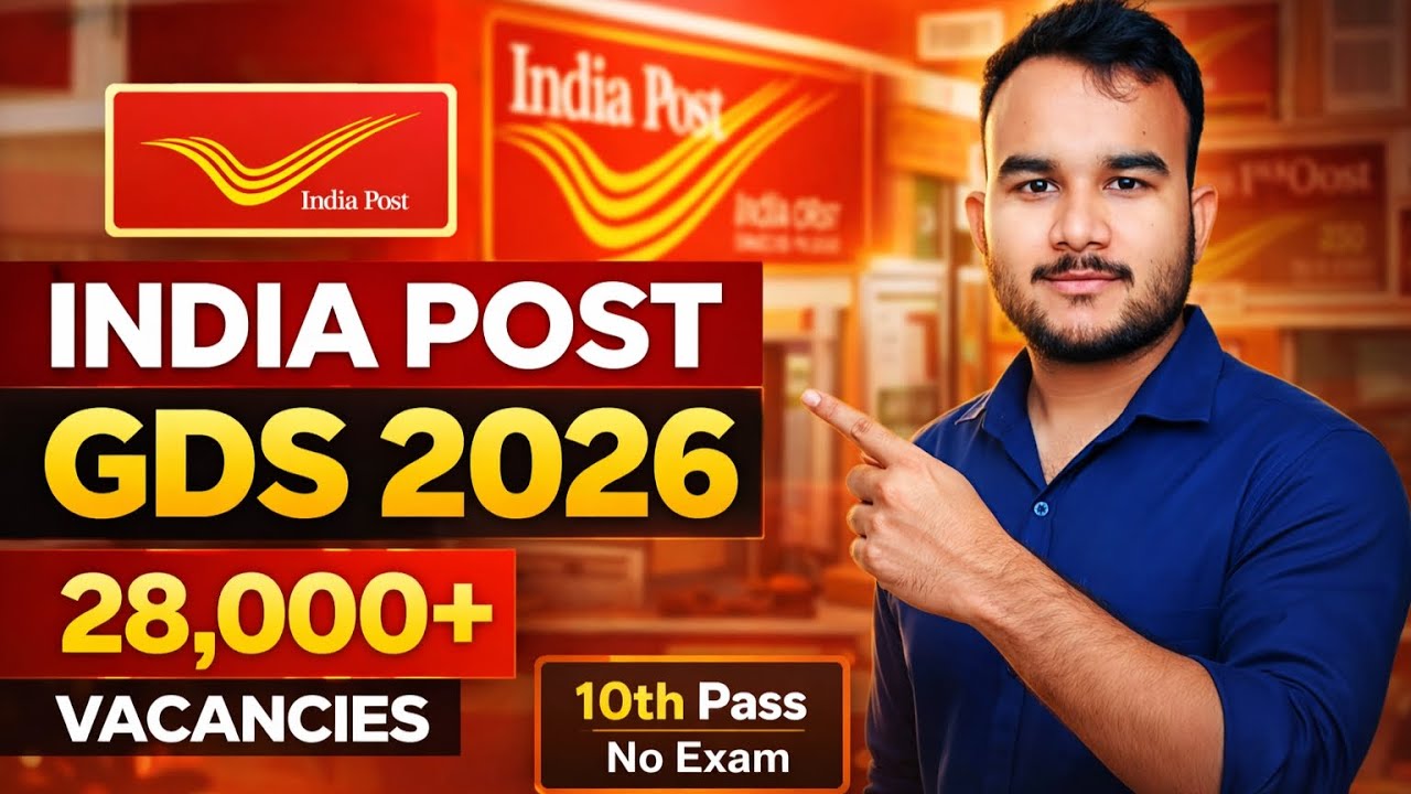 India Post GDS 2026 Recruitment | 28000+ Bhartiya Daak Bharti | 10th ...