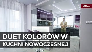 Duet kolorów w kuchni nowoczesnej – Studio Max Kuchnie Pro - M - Rzeszów