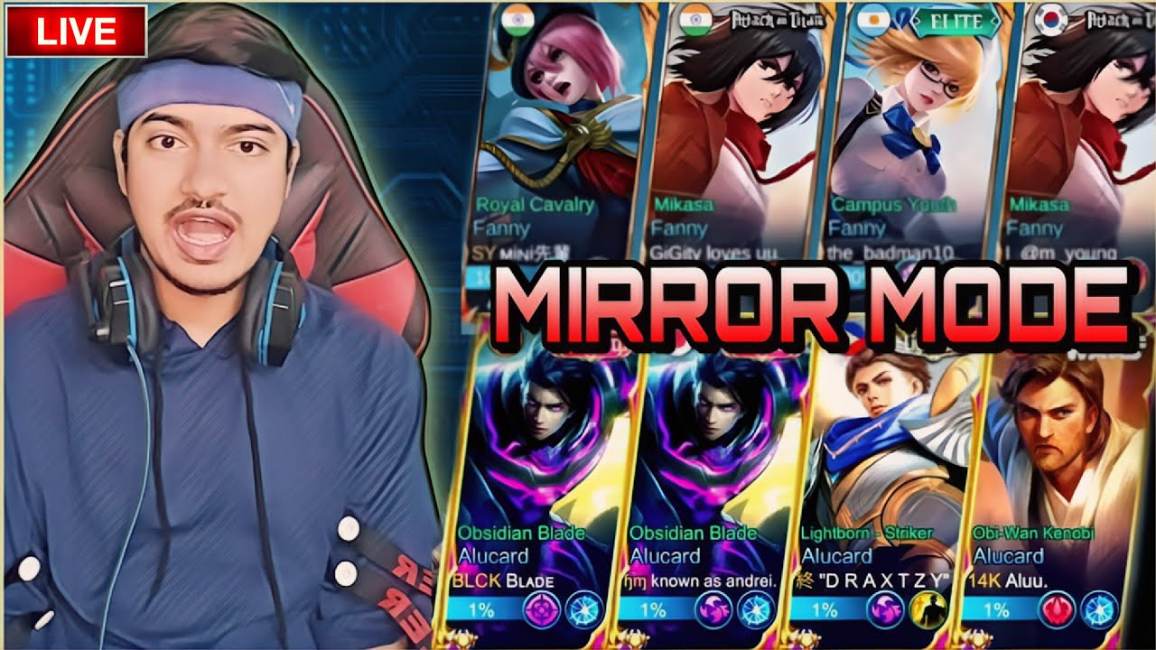 MIRROR MODE PLAYING WITH SUBSCRIBERS ~ MLBB LIVE