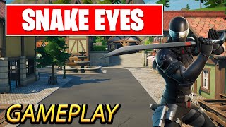 SNAKE EYES From GI JOE GAME PLAY *NEW SKIN*  in FORTNITE