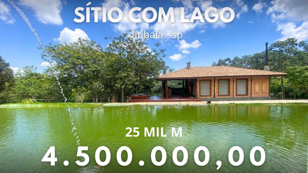 Sítio com lago e nascente própria, a venda em Atibaia-sp porteira fechada e 7 chalés