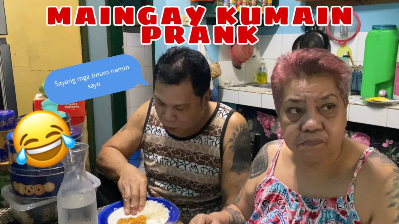 MAINGAY KUMAIN PRANK KAY MAME AND PAPU (na galit sila)