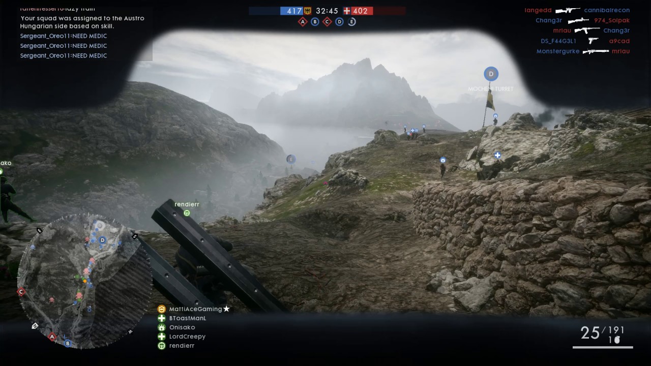 Battlefield 1 - Elite soldier on Monte Grappa