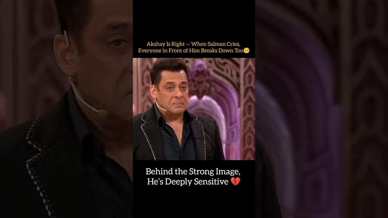 When Salman Khan Made Everyone Cry Along With Him🥺|| 