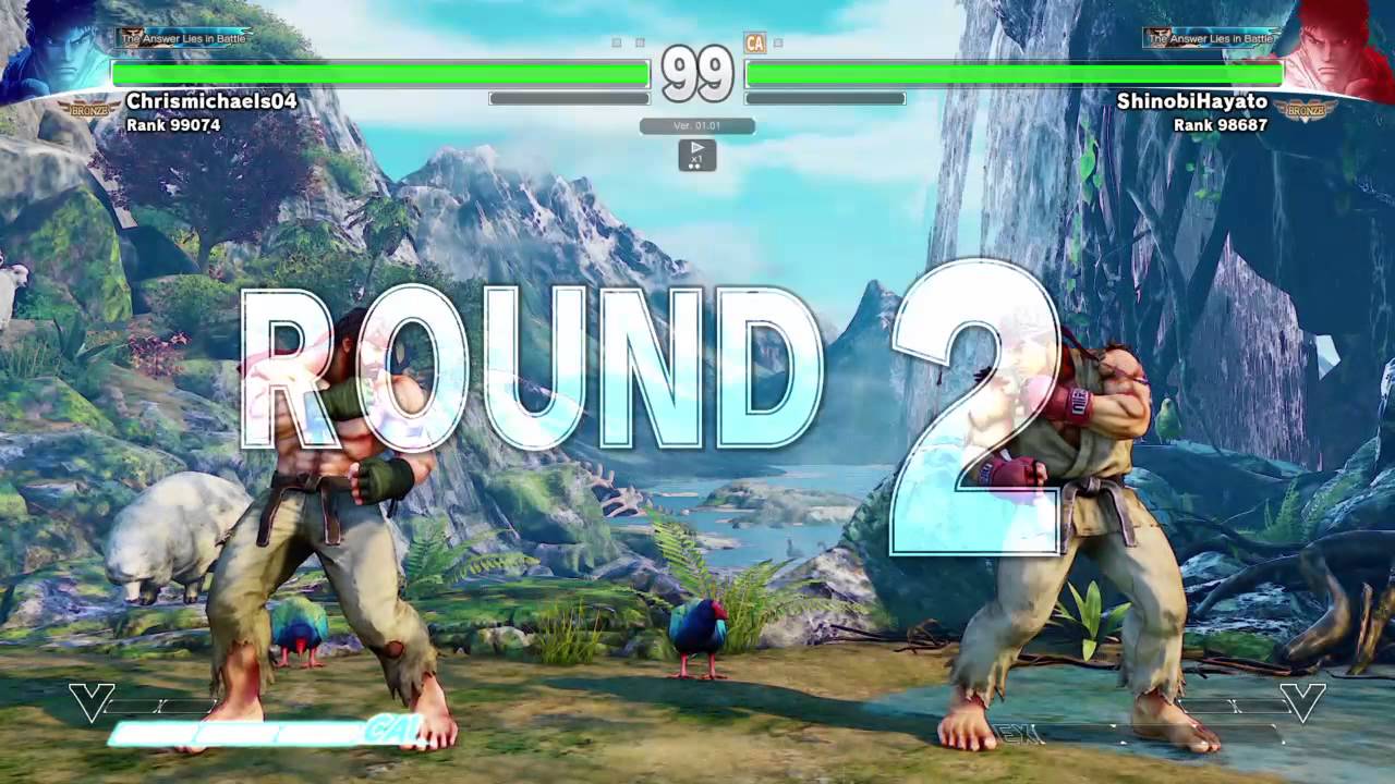 STREET FIGHTER V Bearded Ryu vs Clean Shaven Ryu - YouTube