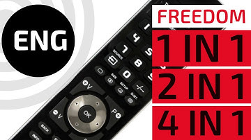 How to setup the universal remote control Superior Freedom 1 in 1, 2 in 1,  4 in 1