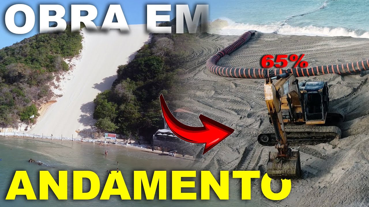 ATUALIZAÇÃO DO ALARGAMENTO DE PONTA NEGRA - Morro do Careca e Novas Imagens da Obra ‹ Lilo Barbosa ›