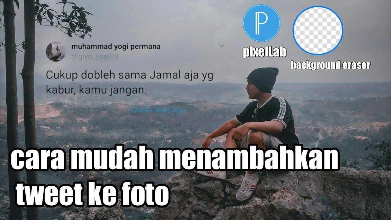 Cara menambahkan tweet ke foto | TUTORIAL 