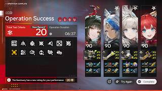 Arknights Endfield - Contingency Contract Re-Ignition - Risk 20 - Fangyi, Arclight, Perlica, Akekuri