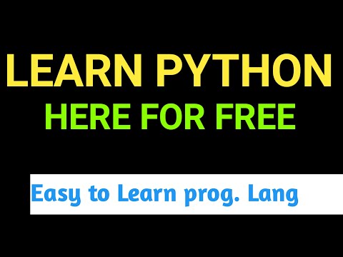 LEARN PYTHON BY USING THIS FREE VIDEO ON THIS WEBSITE. PYTHON THE BEST AND SIMPLE PROGRAMMING LANG.