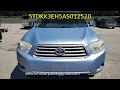 Toyota highlander se 2010 - 5TDKK3EH5AS012520