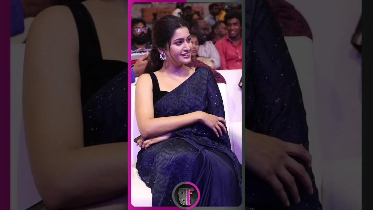 Tanya Ravichandran Candid Movement @ Agilan Press Meet | FilmFlickTV