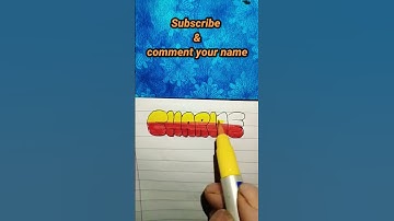 Bubble letter writing || charlie name writing on request#calligraphy #alphabets #art