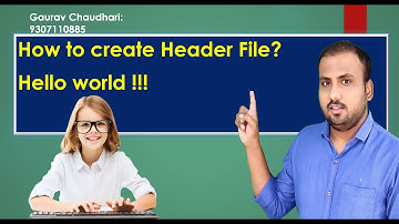 Hello world |  C programming in hindi tutorials | GDSS | Gaurav Chaudhari