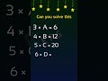 math puzzle #iq #math #youtube #ytshorts #puzzle #shorts #test