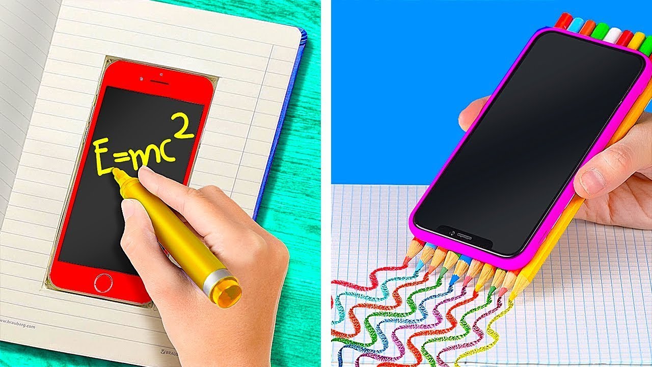 طرق غريبة لإدخال الأجهزة الذكية خلسة إلى الصف || إخفاء هاتفك عن مدرّسك ووالديك