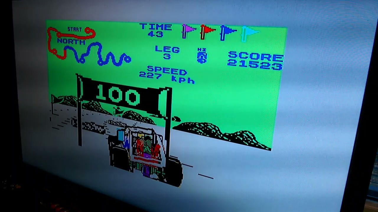 ZX Spectrum, Buggy Boy, North, 31321 points - YouTube