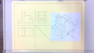 Second basic 1st angle orthographic projection