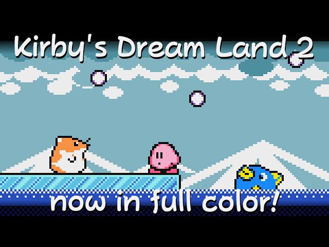 Kirby's Dream Land 2 DX - Full Color Hack Showcase 