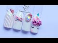 Nail Tutorial Unicorn White Nails. Eyelash nail design and unicorn horn. nail art 2020. Nails 2020