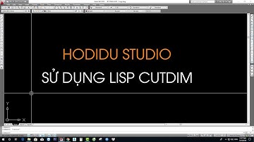 HODIDU STUDIO - HƯỚNG DẪN  SỬ DỤNG LISP CUTDIM TRONG AUTOCAD