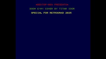 RETROGRAD 2025 Vector-06c BASIC Demo: DOOM cover by Ramiros