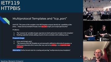 IETF 119: HTTP (HTTPBIS) 2024-03-21 23:30