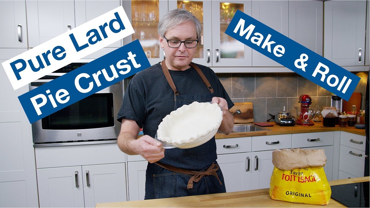 How To Make And Roll Lard Pie Pastry - Pie Dough Recipe - Pie Crust Recipe - Glen & Friends Cooking | Glen And Friends Cooking