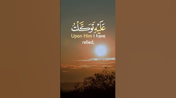{ وما توفيقي إلا بالله عليه توكلت وإليه أنيب (88) } سورة هود[ 88 ]