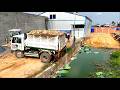 Incredible DOZER Experience Operating Cutting Slope Cleaning Sidewalk & Start NEW Of Landfilling
