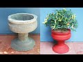 Great creations from cement - Beautiful cement pot ideas from plastic bottles