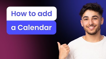 How to add a Calendar to Google Sites