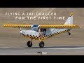 FlightVlog - Flying a Taildragger for the first time