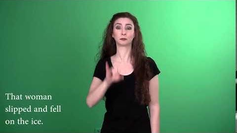 Sign Language - Level 1: Classifiers Representing Category and With Movement