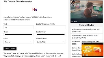 How to get rainbow text in pls donate