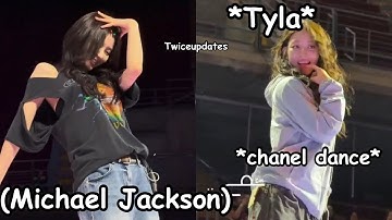 twice being random in bangkok soundcheck sana dancing michael jackson ft. jihyo chanel challenge