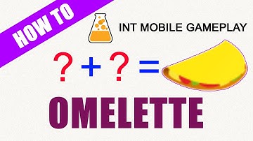 How to make a OMELETTE in Little Alchemy | INT MOBILE GAMEPLAY