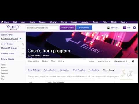 Как сделать группу в сервисе Yahoo Groups, - Яху группы и настройки сервиса.Урок№71