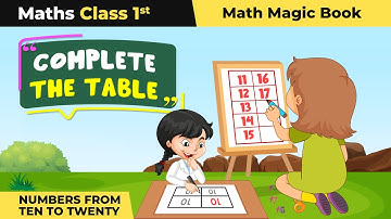 Class 1 Maths (Math Magic Book) Chapter 5 | Complete the Table - Numbers From Ten to Twenty