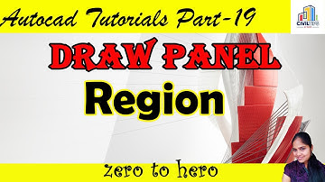 (தமிழ்) How to create Region in Autocad - Free Course