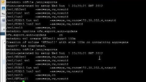 Rolys NET300 Screen cast 1: Configuring NFS