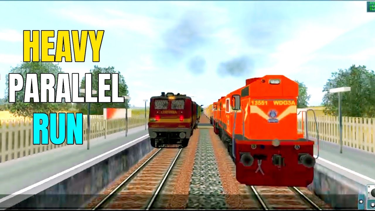 TWIN WAG-5 WITH HUMSAFAR COACHES & PARALLEL RUN WITH OTHER TRAIN HEAVY ...