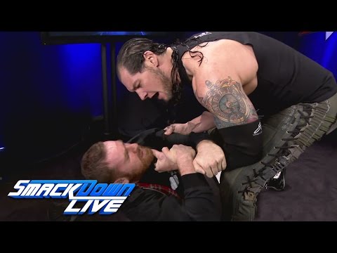 Baron Corbin gives Sami Zayn a warning before WWE Backlash: SmackDown LIVE, May 16, 2017