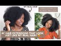Natural Hair Clip Ins for 4C Hair | Unbelievable Results! #YouTubeShorts