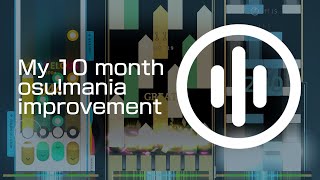 My 10 month osu!mania improvement(4k/7k)