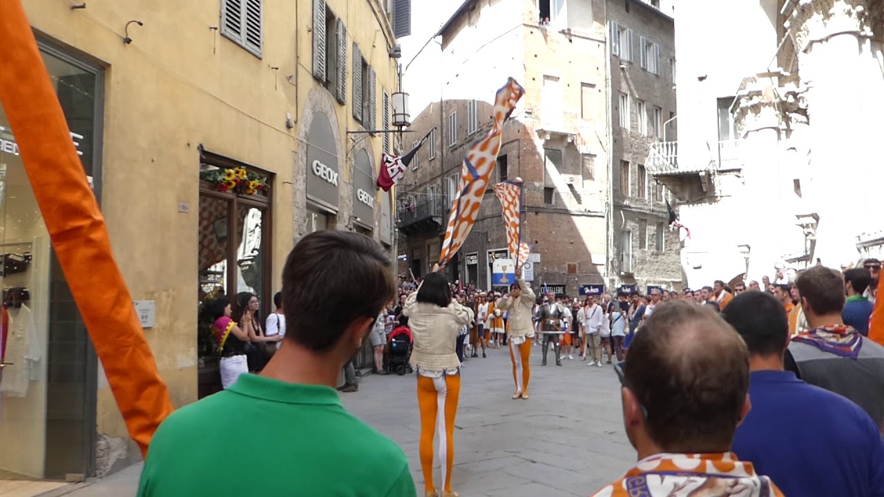 Flag throwing, Palio di Siena, Siena, Italy