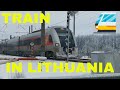 Važiuojantis traukinys. Žasliai. Paskutinis traukinys. Train in Lithuania