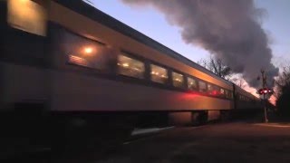 Pere Marquette 1225 The real Polar Express Into the Sunset